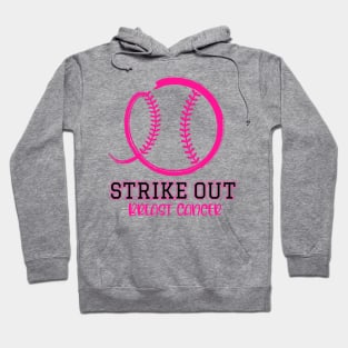 Strike Out Breast Cancer Awareness Baseball Shirts Women Men Hoodie